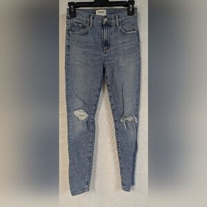 Agolde Sphie Distressed Skinny Jeans Sz 24